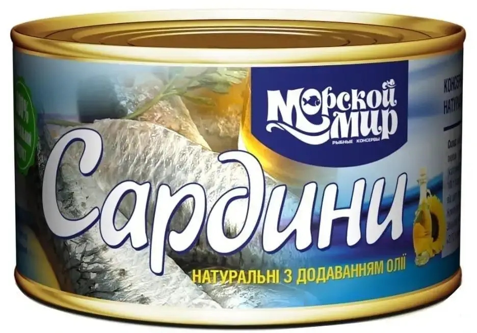 

Сардина в масле Морской Мир 230г