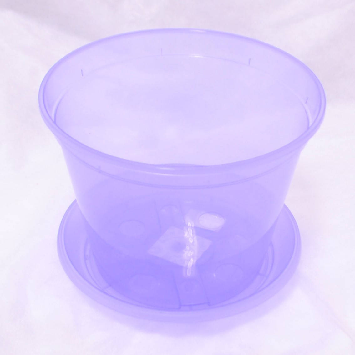 

Горшки прозрачные дренажные "Орхидея" с Подставкой, диаметр - 11см, высота - 8см, объём - 0.55л, Фиолетовый