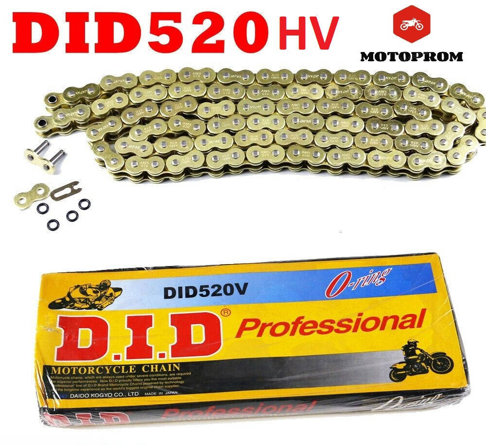 

Цепь привода колеса 520Н*120L HV GOLD (с сальниками) Усиленная!