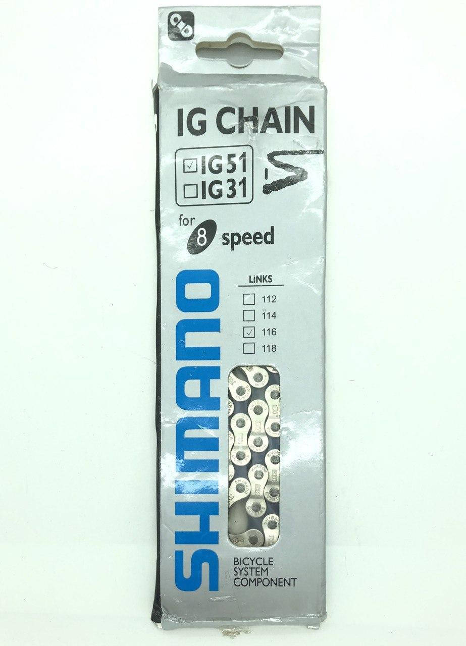 

Цепь Shimano 1/2 * 3/32 * 116L серая / коричневая, 8 скор