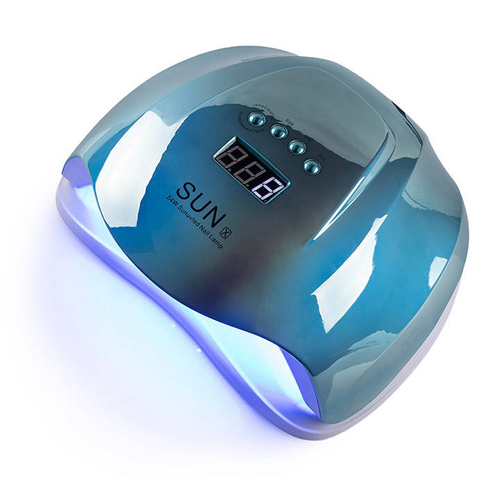 

Лампа для маникюра SUN X 54W Mirror Blue(зеркальная)для полимеризации, Голубой