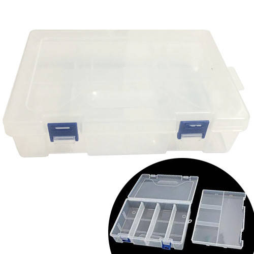 

Коробка органайзер кейс для радиодеталей Arduino, двойной 220x150x60мм