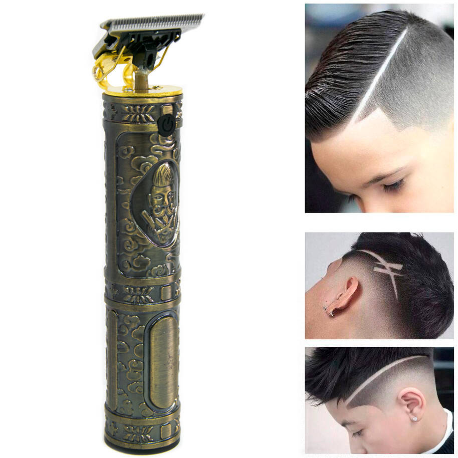 

Машинка для стрижки волос - триммер для бороды "JX-181", Золотистый триммер для мужчин на аккумуляторе (NS)