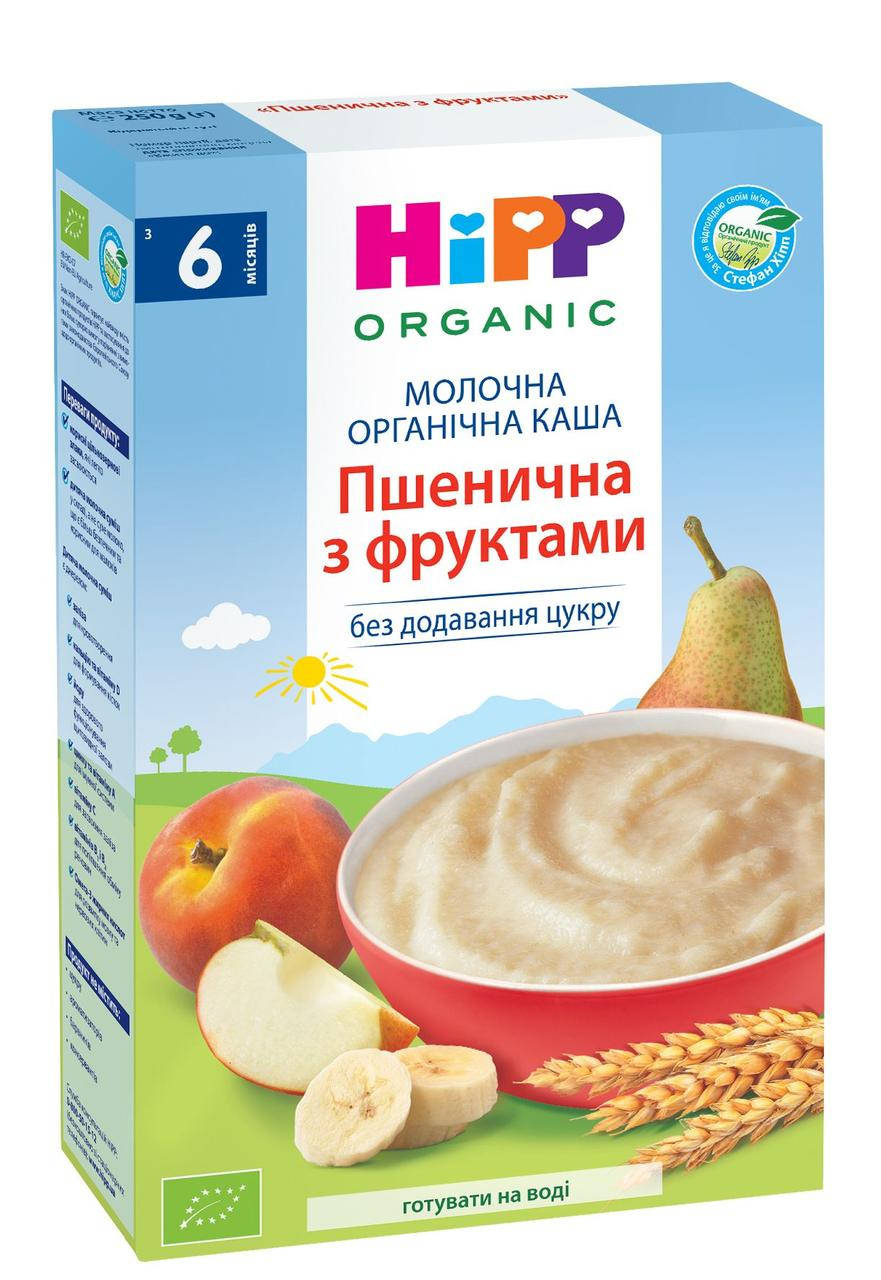 

Каша молочная Пшеничная с фруктами Hipp (Хипп) с 6 месяцев, 250 гр
