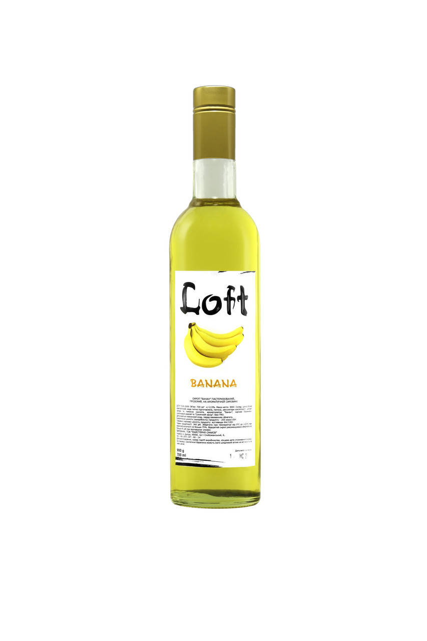 

Сироп-топпинг ТМ "Loft" к кофе и десертам со вкусом "Банан" 0,7 л