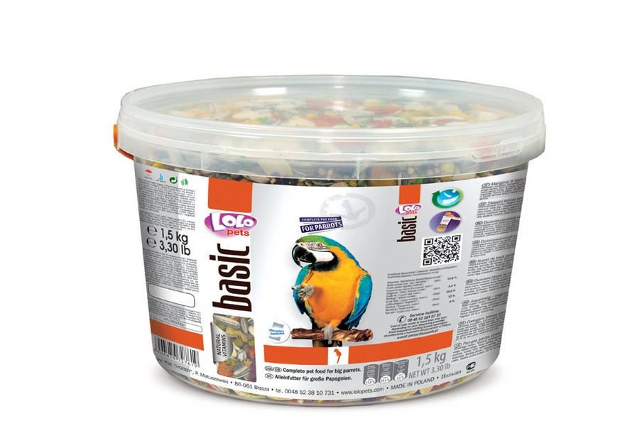 

Корм для крупных попугаев LoLo Pets PARROTS