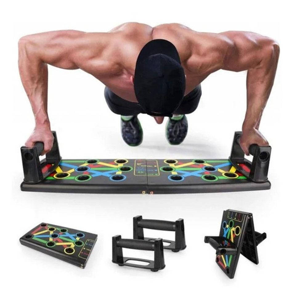 

Тренировочная Доска для отжиманий Push Up Rack Board MJ-040 / Упоры от пола / Складная платформа для отжиманий