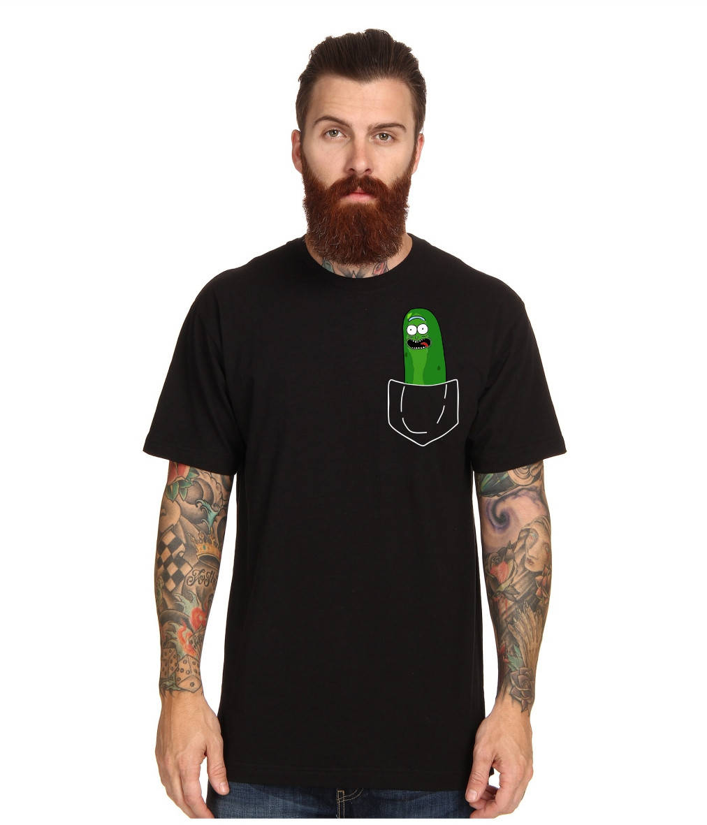 

Футболка Pickle Rick в кармане XL, черный