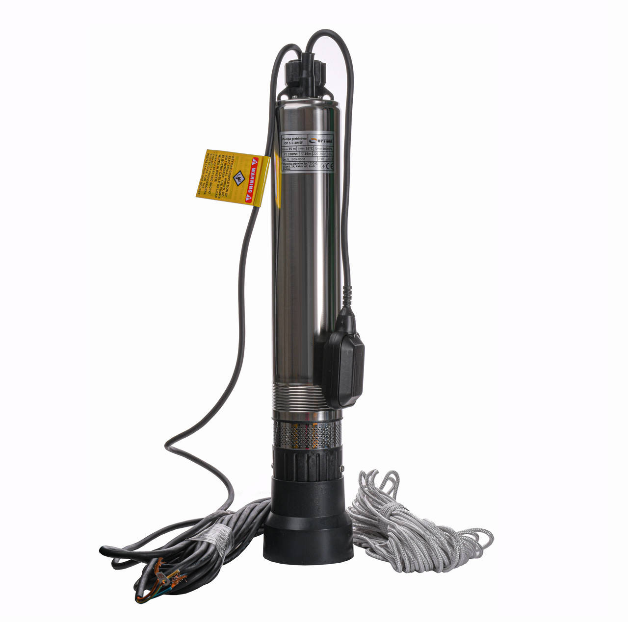 

Насос колодезный с нижним забором воды Optima OP 5,1 - 40/5 F 0,37 кВт, 35м, с поплавком