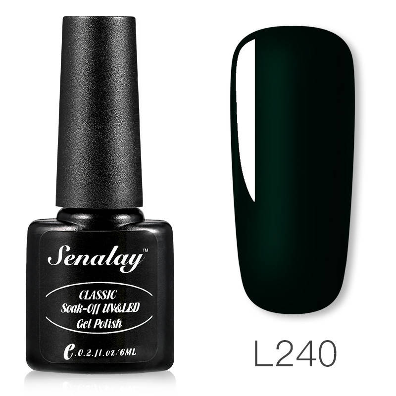 

Гель лак Senalay 6 мл для ногтей под УФ лампу UV LED Изумрудный 240