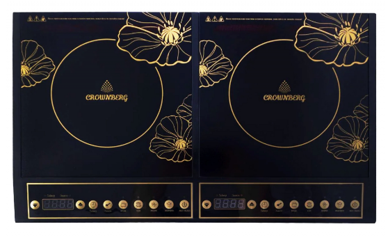 

Индукционная электроплита на 2 конфорки CB-1328 Crownberg