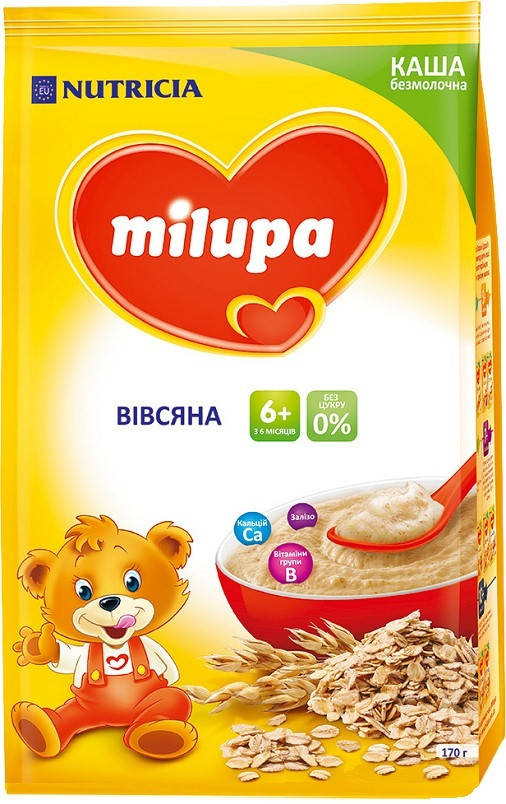 

Milupa Каша безмолочная Овсяная 6м+ (170г)