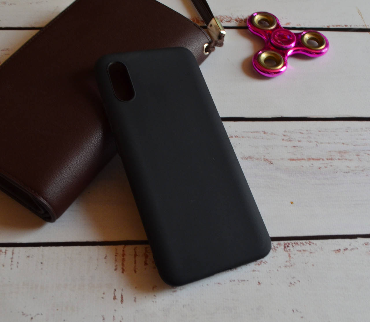 

Матовый силиконовый чехол для Xiaomi Redmi 9A, Черный