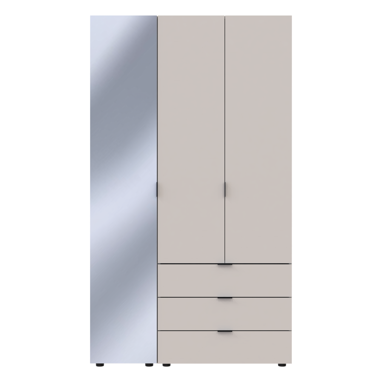Шафа для одягу Doros Гелар Кашемір 2ДСП/Дзеркало 116.5х49.5х203.4 (80737655)
