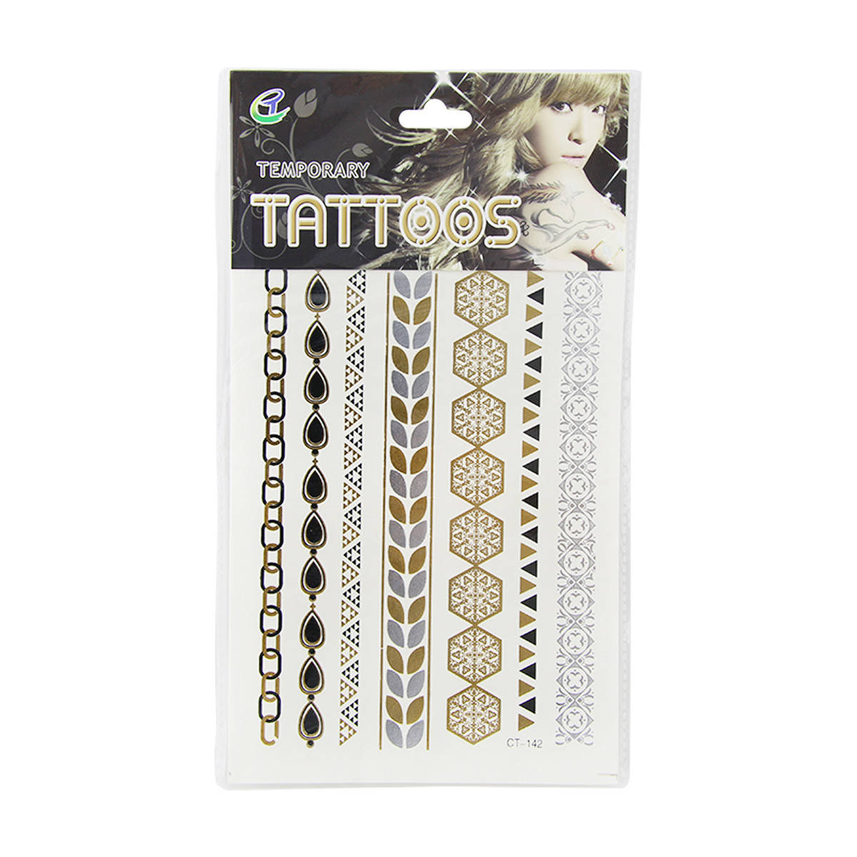 

Тату наклейка для тела Metal Tattoo Stickers CT-142