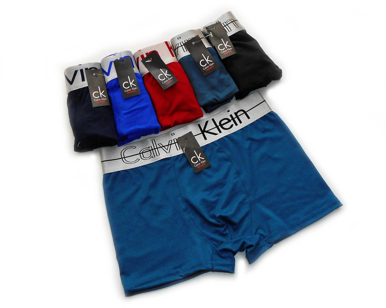 

Трусы боксерки мужские CalvinKlein (размер: L), Разные цвета