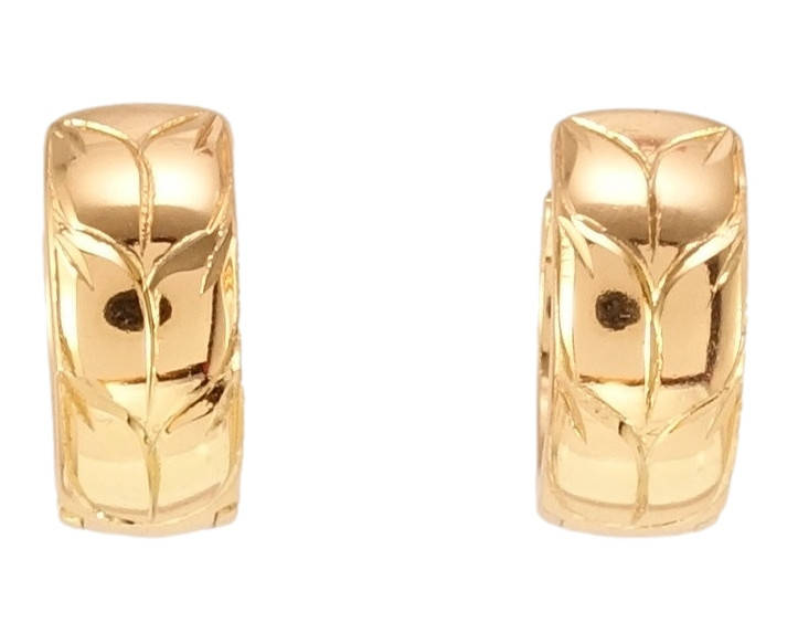 

Серьги Xuping Позолота 18K колечки "Растительный орнамент"