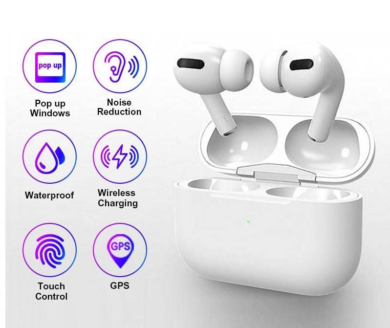 

Беспроводные наушники Air Pro 3 Белые сенсорные с кейсом, Белый