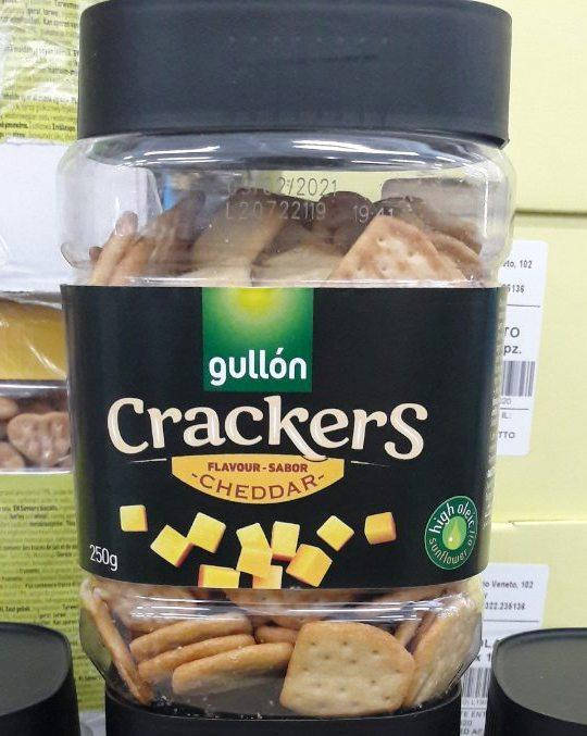 

Печиво Gullon Crackers Cheddar сир чедер 250гр.