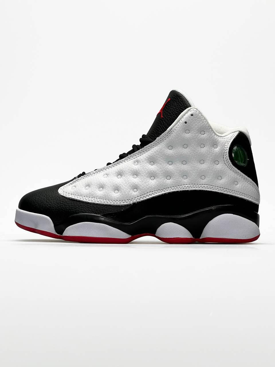 

Кроссовки мужские Nike Air Jordan 13 Retro White Black, белые 44-28 см, Белый