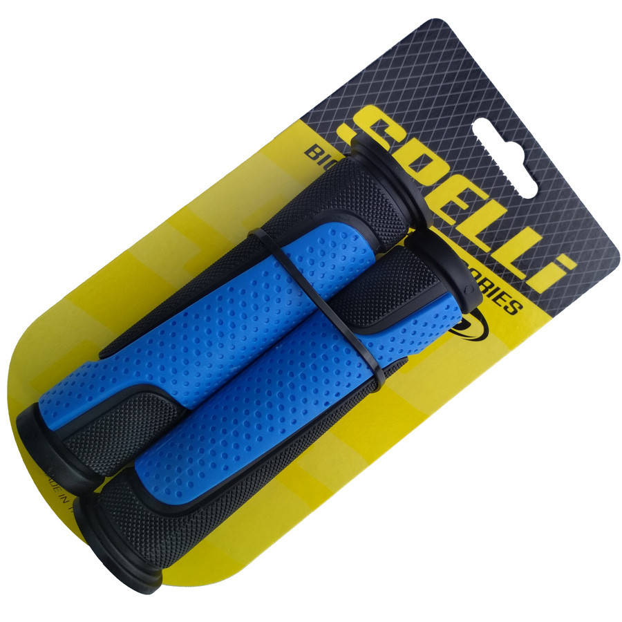

Грипсы велосипедные Spelli SBG-6708L, 127 мм. синий