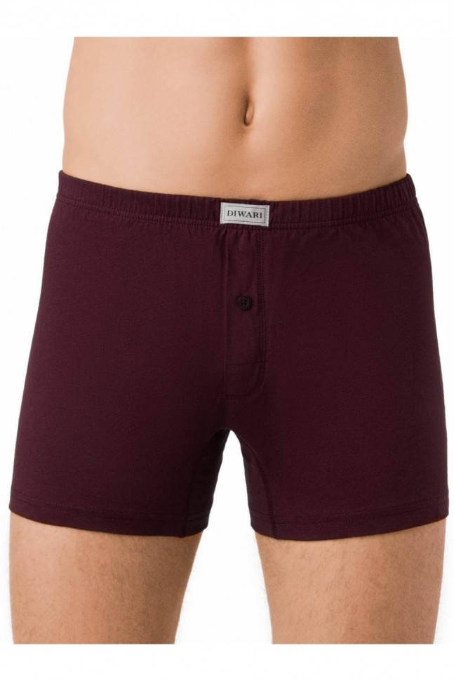

Трусы мужские DiWaRi Basic Boxer MBX 101, XXL (110,114), bordo