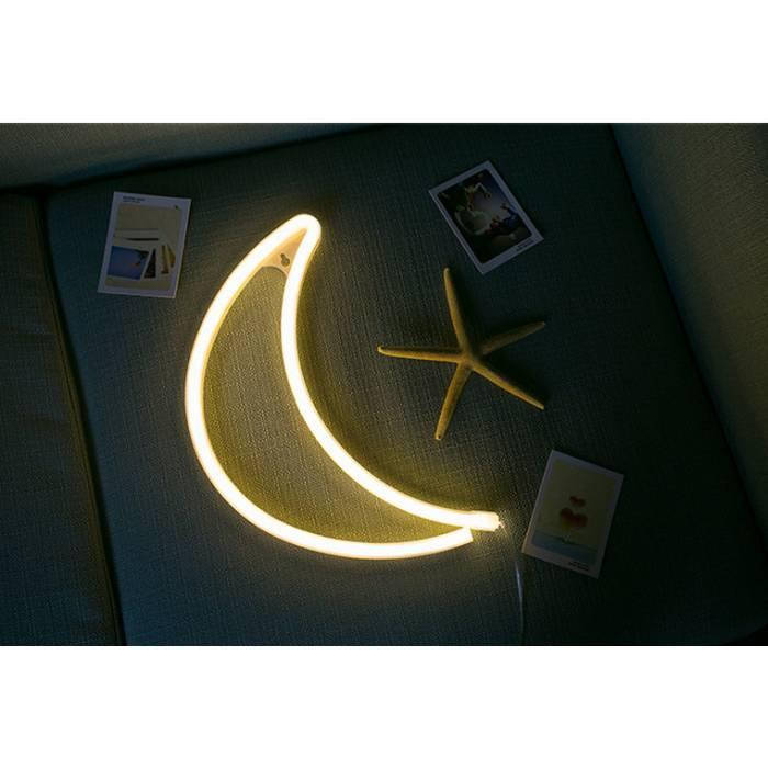 

Неоновый светильник LED Lights moon Декоративная LED лампа месяц для украшения и дизайна интерьера