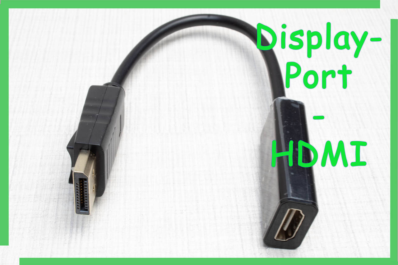 

Переходник DisplayPort - HDMI, кабель 10см