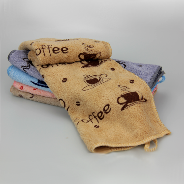 

Кухонное полотенце Микрофибра 25х50 см кофе, Разные цвета