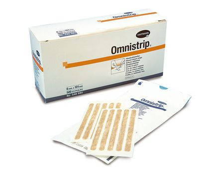 

Omnistrip 6 х 101мм полоски стерильные для сведения краев ран, 10 полосок