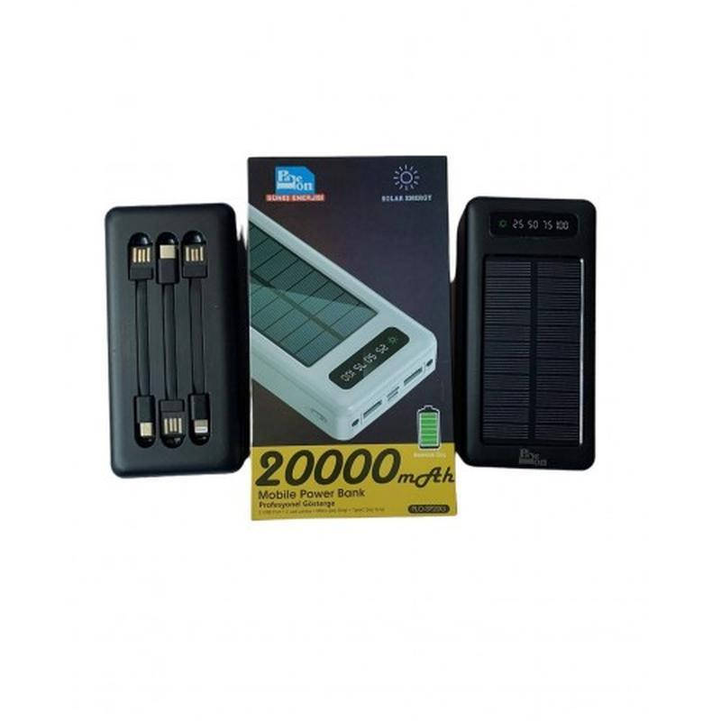 

ПоверБанк PowerBank Paleon PLO-SP20G 20000mAh на солнечных батареях. Внешний аккумулятор Power Bank