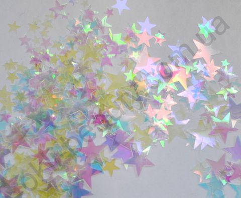 

Камифубуки звезды прозрачные голограммные микс, Прозрачный