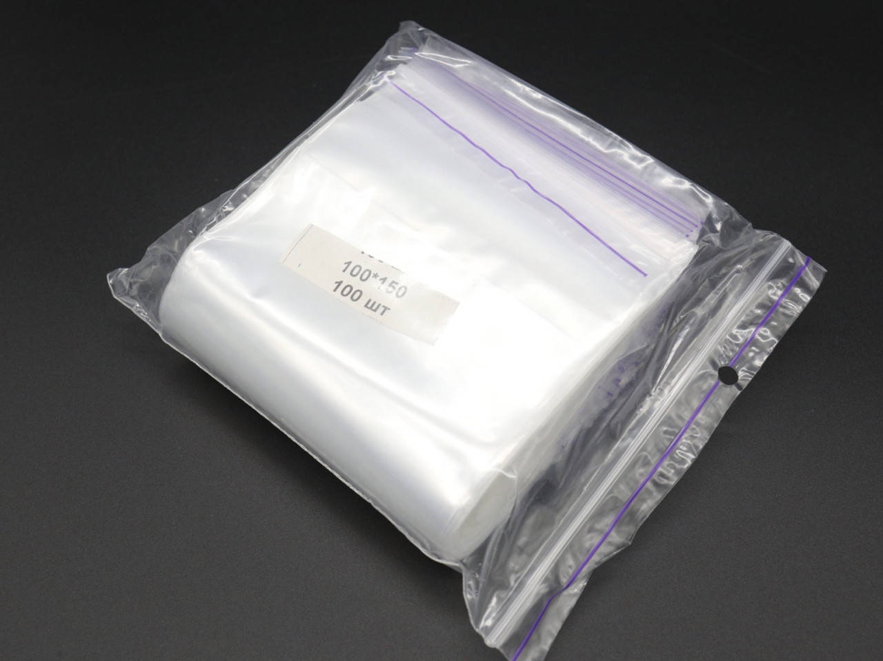 

Полиэтиленовые пакеты Zip-Lock. 10х15см. 100шт/уп., Прозрачный