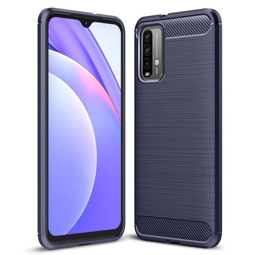 

Чехол Carbon для Xiaomi Redmi 9T бампер оригинальный Blue, Синий