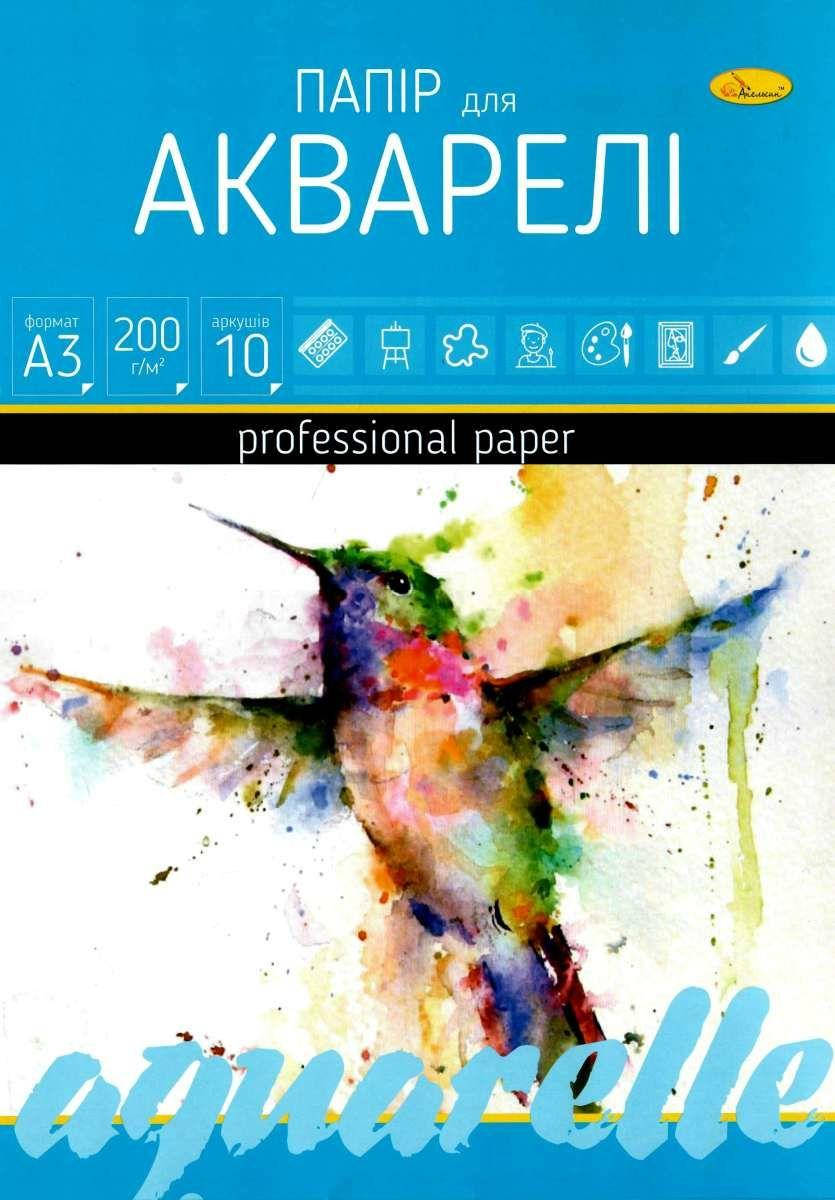 

Папка для акварели А3 10 л, 200 г/м ТМ Апельсин