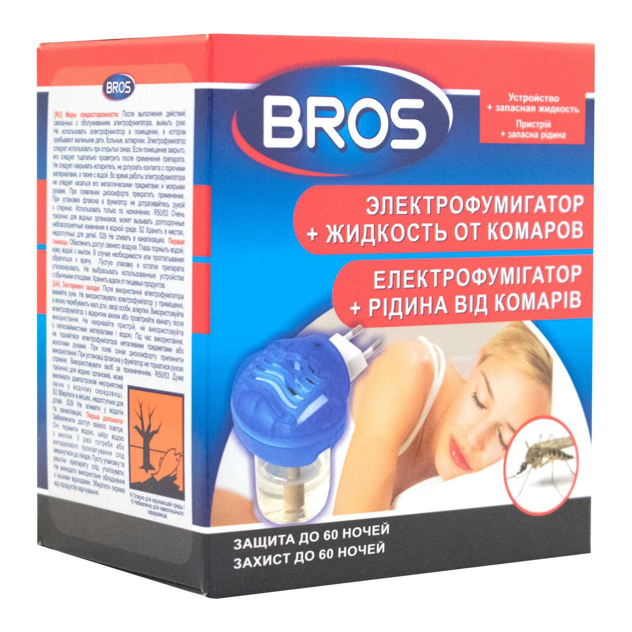 

Электрофумигатор + жидкость от комаров Bros