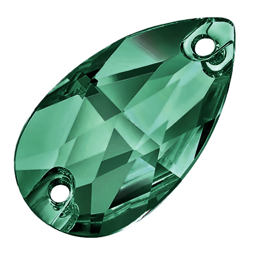 

Капли пришивные хрустальные Preciosa (Чехия) 12х7 мм Emerald, Зелёный