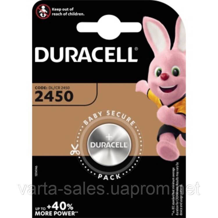

Батарейка Duracell CR2450 3V lithium