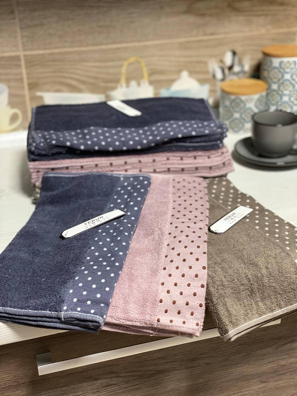 

Полотенце Горох кухонное хлопок (10 шт.), Разные цвета