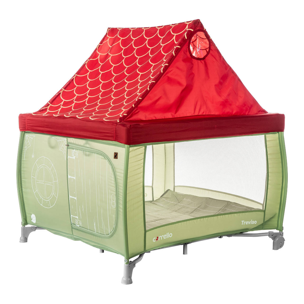

Детский игровой манеж Домик CARRELLO Treviso CRL-11603 Cameo Green Зеленый, Зелёный