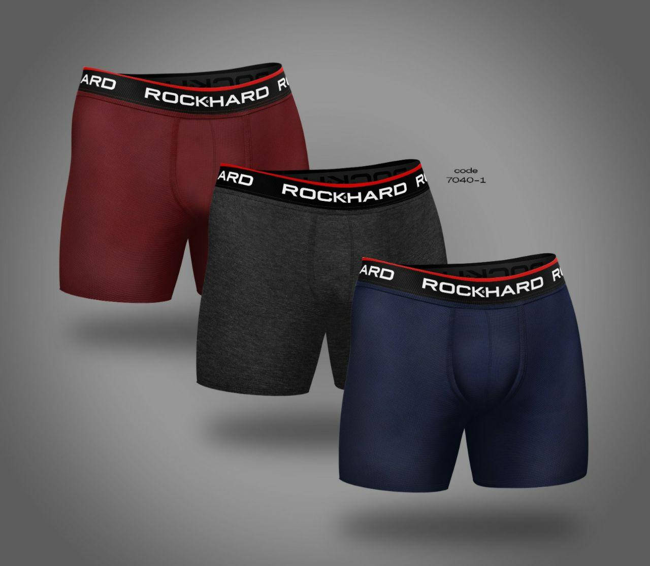 

Набор мужских трусов "Rock Hard" Boxer. (3 шт/уп). Размер: M. Турция., Разные цвета