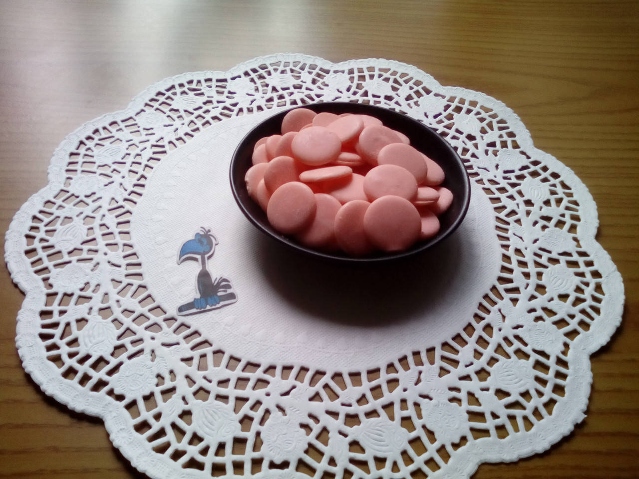 

Шоколадные чипсы (монеты) Розовые 1 кг.