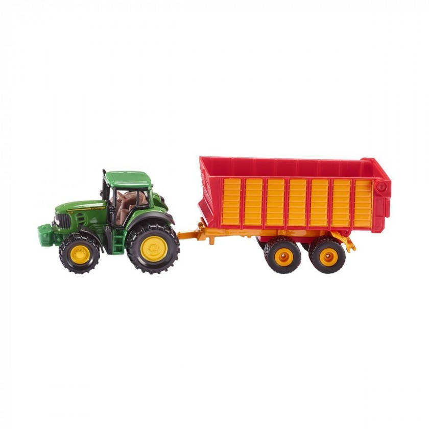 

Модель Siku Трактор John Deere с силосным прицепом 1:87