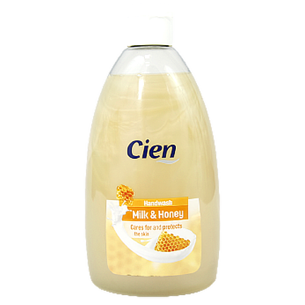 

Мило рідке запаска Сіен молоко та мед Cien milk/honey 500ml (Код : 00-00012339)