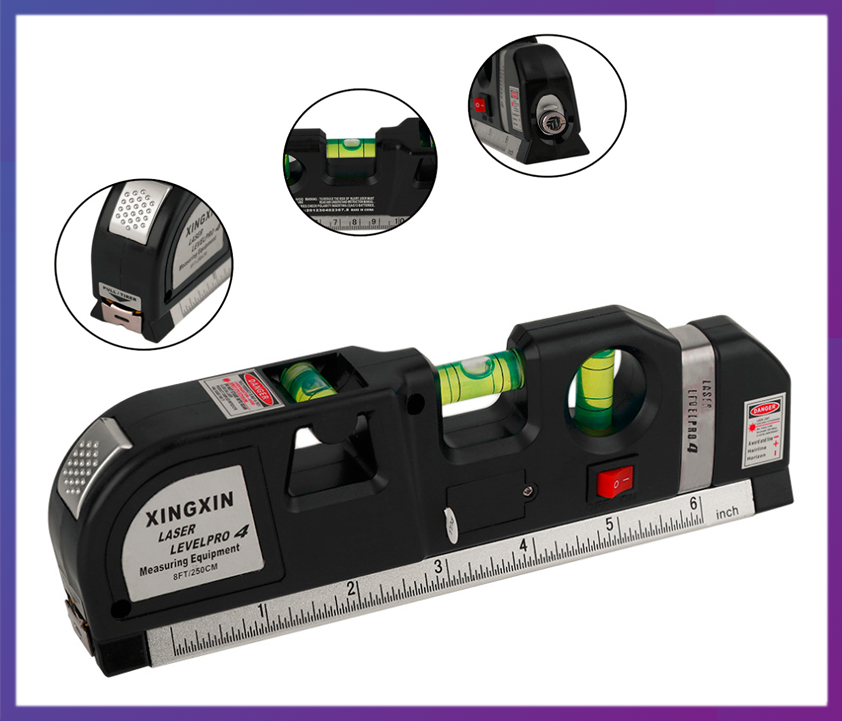 

Лазерный уровень с рулеткой Xingxin Laser Levelpro 4, Качество f