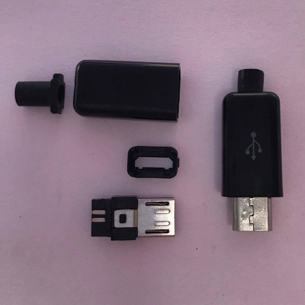 

Штекер microUSB5p разборной с корпусом черный
