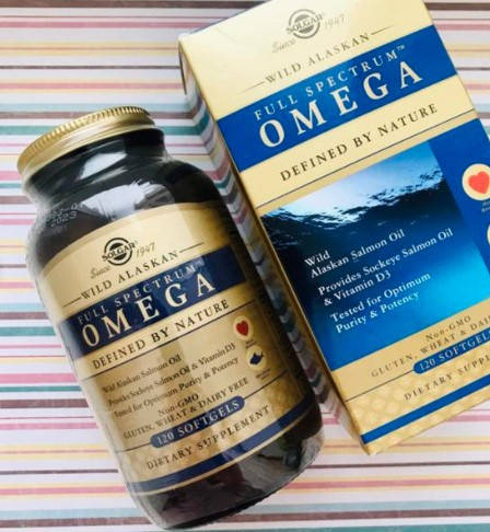 

Омега 3 Solgar Full Spectrum Omega 120 гелевых капсул Рыбий жир