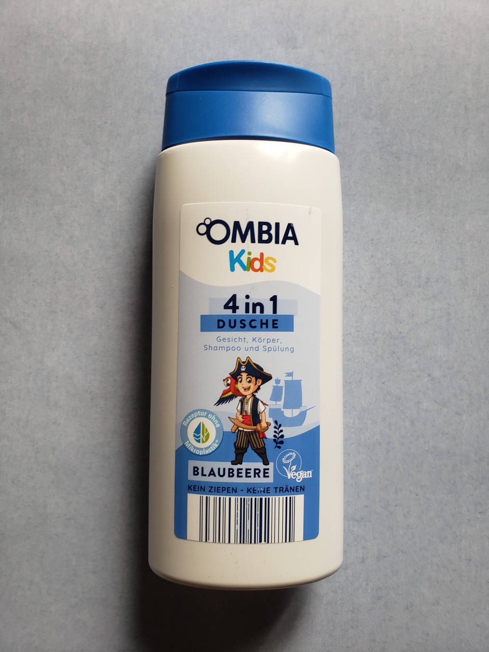 

Детский шампунь без слез с ароматом черники 4в1 Ombia Dusche & shampoo for Kids 300 мл