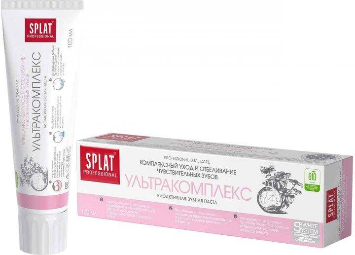 

Зубная паста Splat Антибактериальная ультракомплекс для комплексного ухода и отбеливания чувствительных зубов