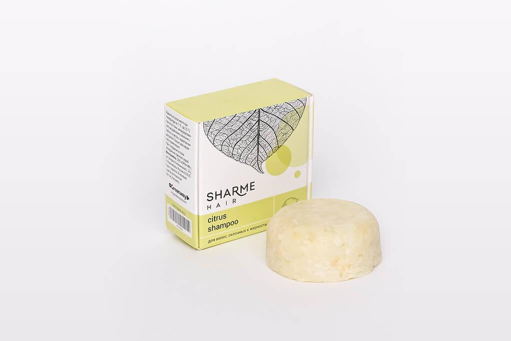 

Натуральный твердый шампунь Sharme Hair Citrus (цитрус) (02761)
